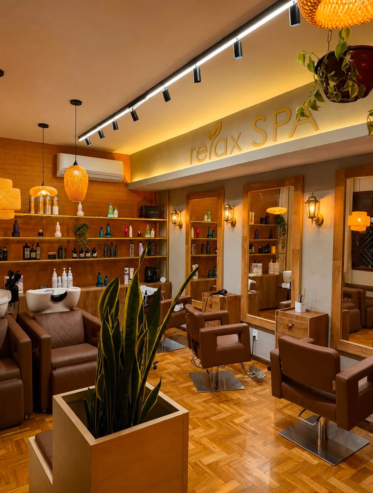 Ambiente acolhedor do Relax SPA